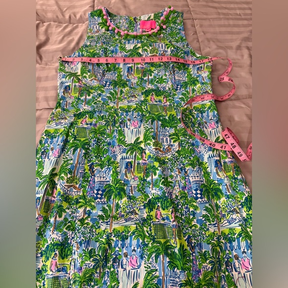 Lilly Pulitzer Mila Shift Dress in Sprout Green Lilly on Holiday Size 12 EUC - Picture 13 of 15